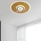 Round Noodle Modern Ceiling Fan with Light - Clowas